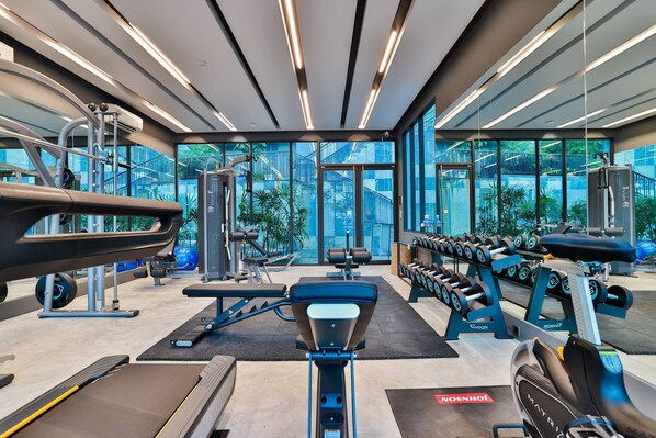 Leilighet, 2 soverom, tilgjengelighetstilpasset, balkong | Treningsfasiliteter