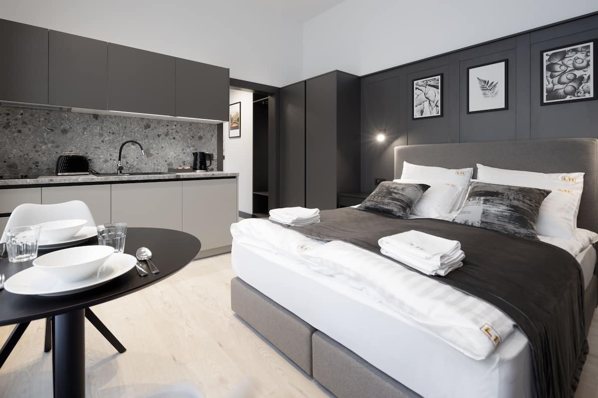Economy Apartment | 1 bedroom, soundproofing, iron/ironing board, free WiFi