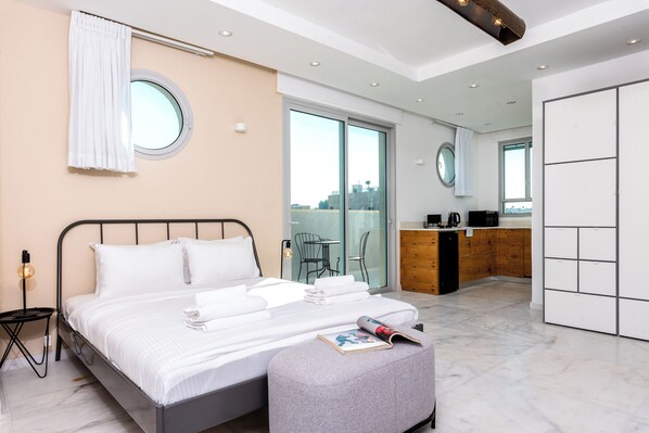 Deluxe penthouse | Een minibar, gratis wifi