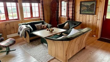 Smart-tv och eldstad