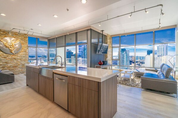 Interior - Cityscape Elegance with Water Views (San Diego)