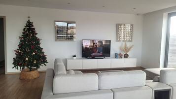 Smart-tv, videospil, dvd-afspiller, videobibliotek