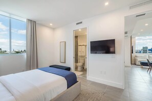 2 bedrooms, iron/ironing board, travel crib, WiFi
