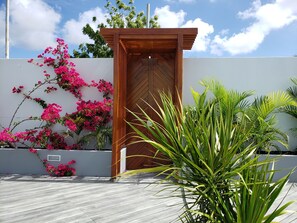 Exterior detail - Modern 3-bedroom Penthouse apt, private pool, a/c, sun deck, garden and parking (Piccadilly)