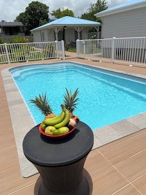 Outdoor pool - Villa Ferry, Terrasse de Vinty. Sainte Rose (Sainte-Rose)