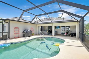 A heated pool