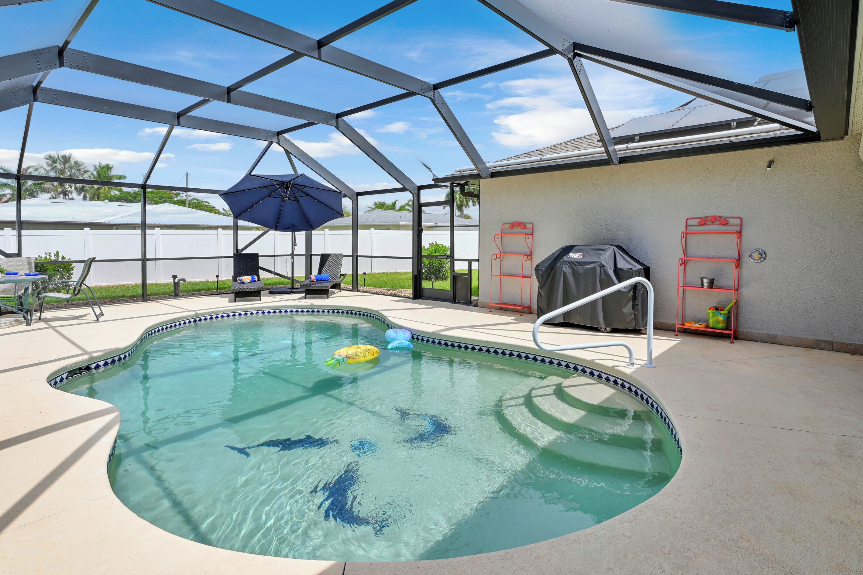 A heated pool