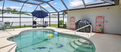 A heated pool