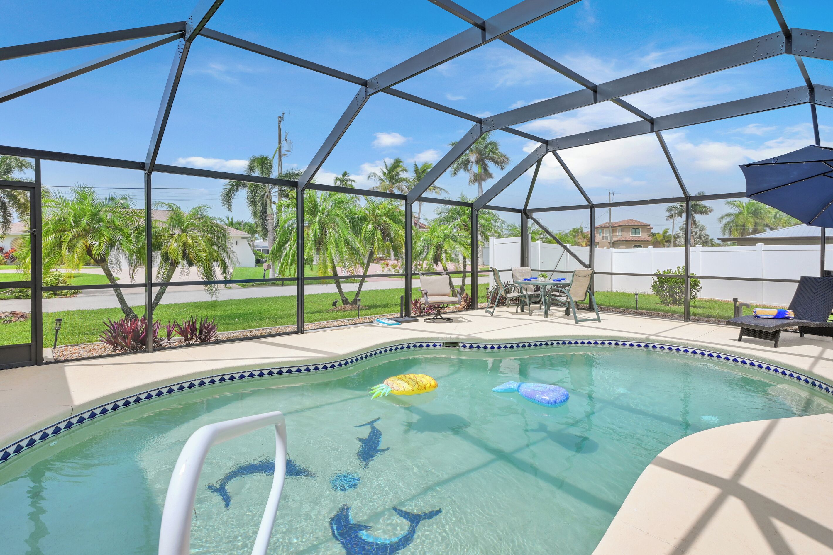 A heated pool