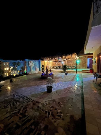 Terrasse/Patio. Bawiti bahariya oasis Giza Egypt