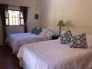 2 bedrooms, iron/ironing board, WiFi, bed sheets