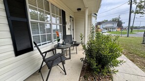 屋外ダイニングエリア