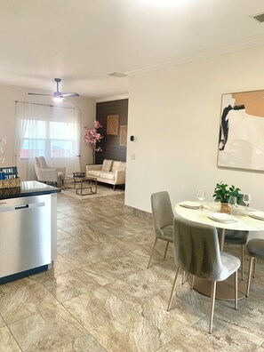 Premium Villa, 2 Bedrooms, River View | Living area | Smart TV - SōLE (Cocoa Beach)