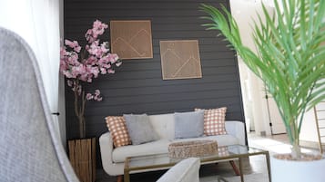 Villa Premium, 2 chambres, vue fleuve | Coin séjour