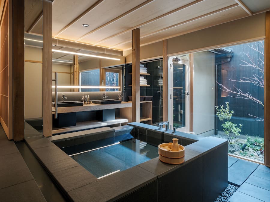 Luxury House | Bathroom | Separate tub and shower, deep soaking tub, rainfall showerhead