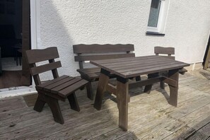 屋外ダイニングエリア