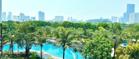 Indoor pool, outdoor pool