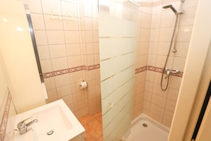 Shower, hair dryer