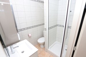 Shower, hair dryer