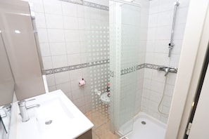 Shower, hair dryer