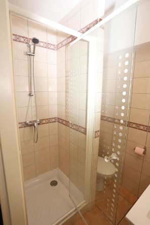 Shower, hair dryer