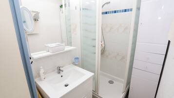 Shower, hair dryer