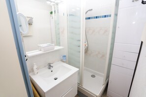 Shower, hair dryer