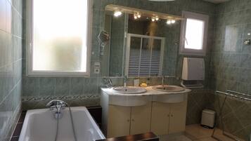 Shower, hair dryer