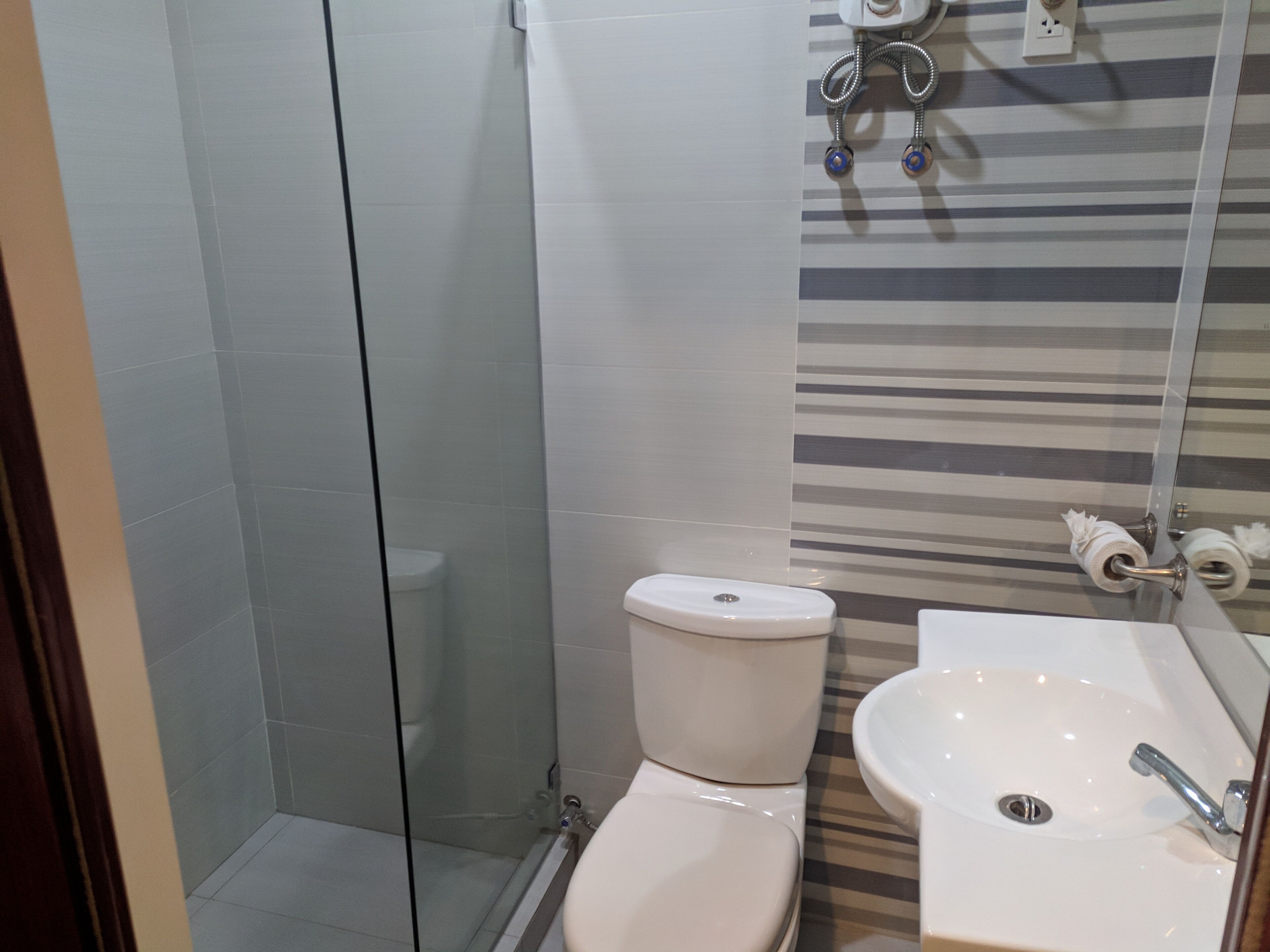 Towels, soap, toilet paper