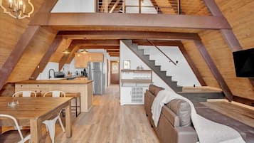 TV, fireplace, offices