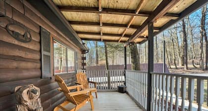 Pocono Log Cabin | Hot Tub Lake Access & Firepit
