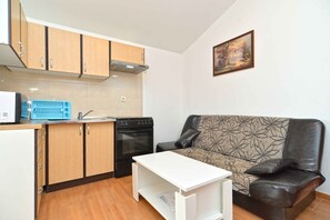 Fridge, microwave, oven, stovetop - Holiday apartment with air conditioning (Pula)