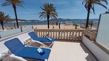 Panoramic Apartment, 1 Bedroom, Terrace, Beach View | Terrace/patio