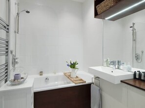 Shower, hair dryer