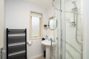 Shower, hair dryer