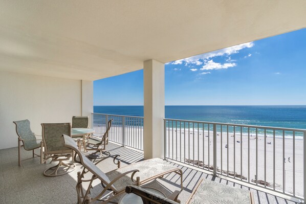Signature Condo, 3 Bedrooms, Balcony, Beach View | Balcony view - Windward Pointe 803 (Orange Beach)