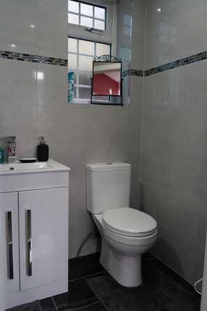 Apartment | Bathroom | Shower, towels, toilet paper