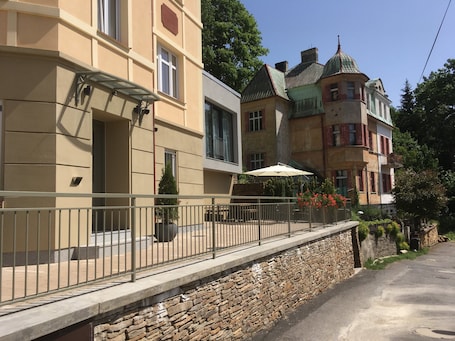 Terraza o patio. Apartmány Adam