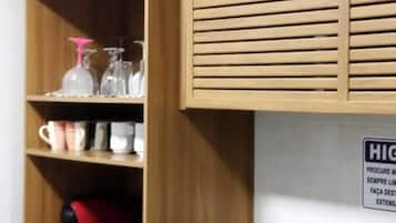 Shared fridge, microwave