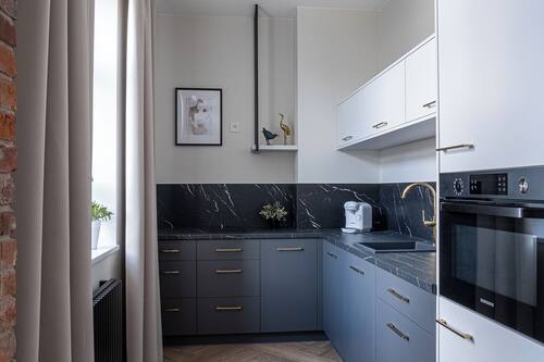 Suite studio familiale | Cuisine privée | Réfrigérateur, lave-vaisselle, cafetière-théière, bouilloire électrique