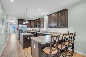 Fridge, microwave, oven, stovetop - Bayview Oasis in the Heart of Seaside Heights (Seaside Heights)