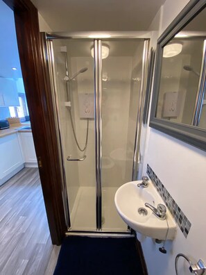 Shower, hair dryer