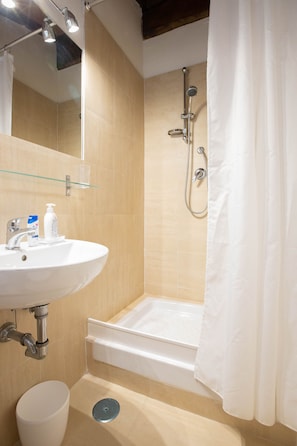 Shower, hair dryer, bidet, towels - Sweet country home (Montorgiali)