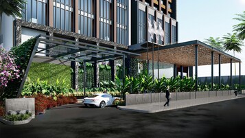 Pintu masuk properti