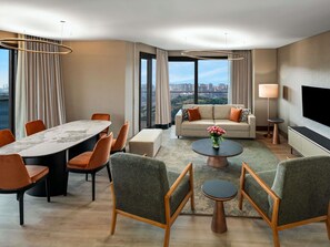 Deluxe Suite, 3 Bedrooms | Premium bedding, down comforters, in-room safe, individually decorated - Mövenpick Living Istanbul Saklivadi (Istanbul)