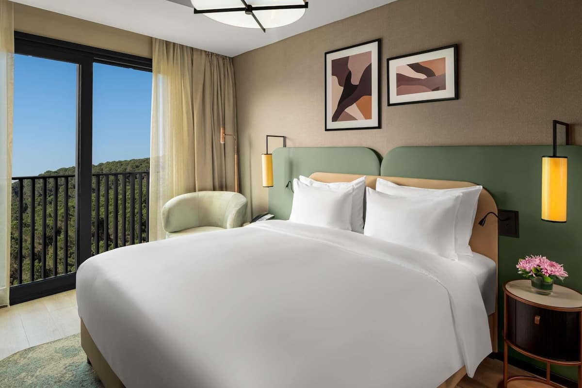 Apartamento Deluxe, 1 habitación | Ropa de cama de alta calidad, edredones de plumas, caja fuerte