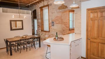 Luxury Condo | Private kitchen | Fridge, microwave, oven, dishwasher