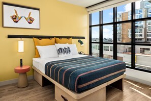 Room, 2 Queen Beds | Desk, laptop workspace, blackout curtains, free WiFi - Moxy Madison Downtown (Madison)