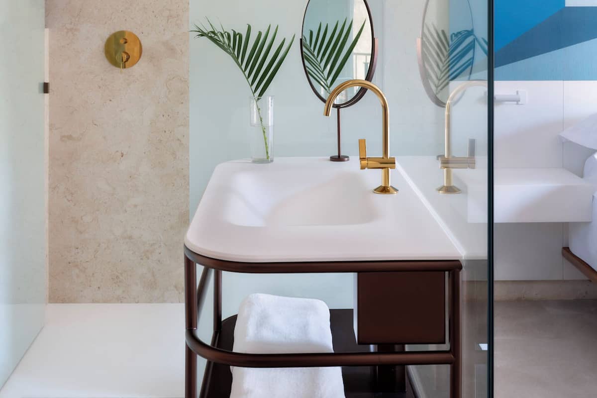 Free toiletries, hair dryer, slippers, towels