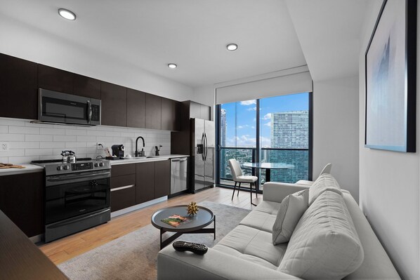 Living area - Beautiful Studio Near Bayfront Park (Miami)